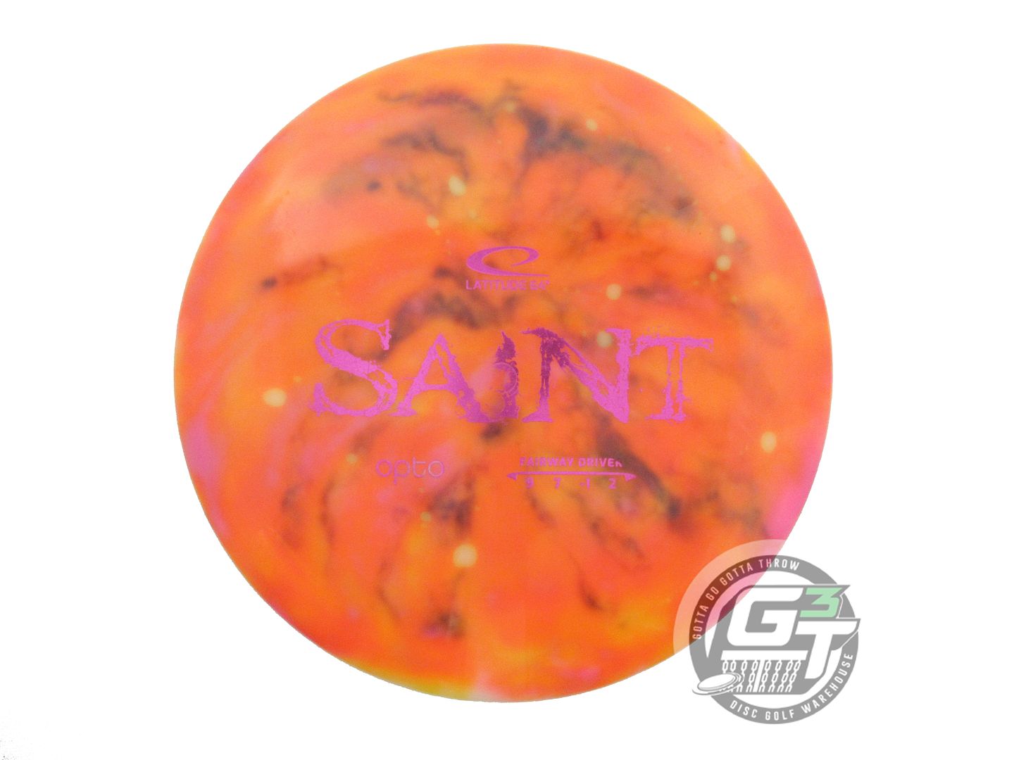 USED Latitude 64 Opto Saint 174g White HOME DYED Fairway Driver Golf Disc
