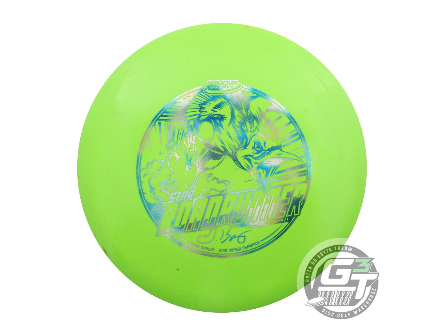 USED Innova [BARSBY] Star Roadrunner 175g Lime Frost Foil Driver Golf Disc