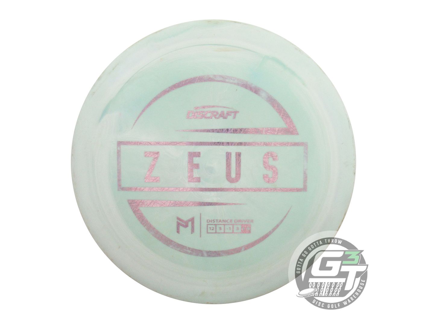 USED Discraft [McBETH] ESP Zeus 175g Seafoam Lilac Foil Driver Golf Disc