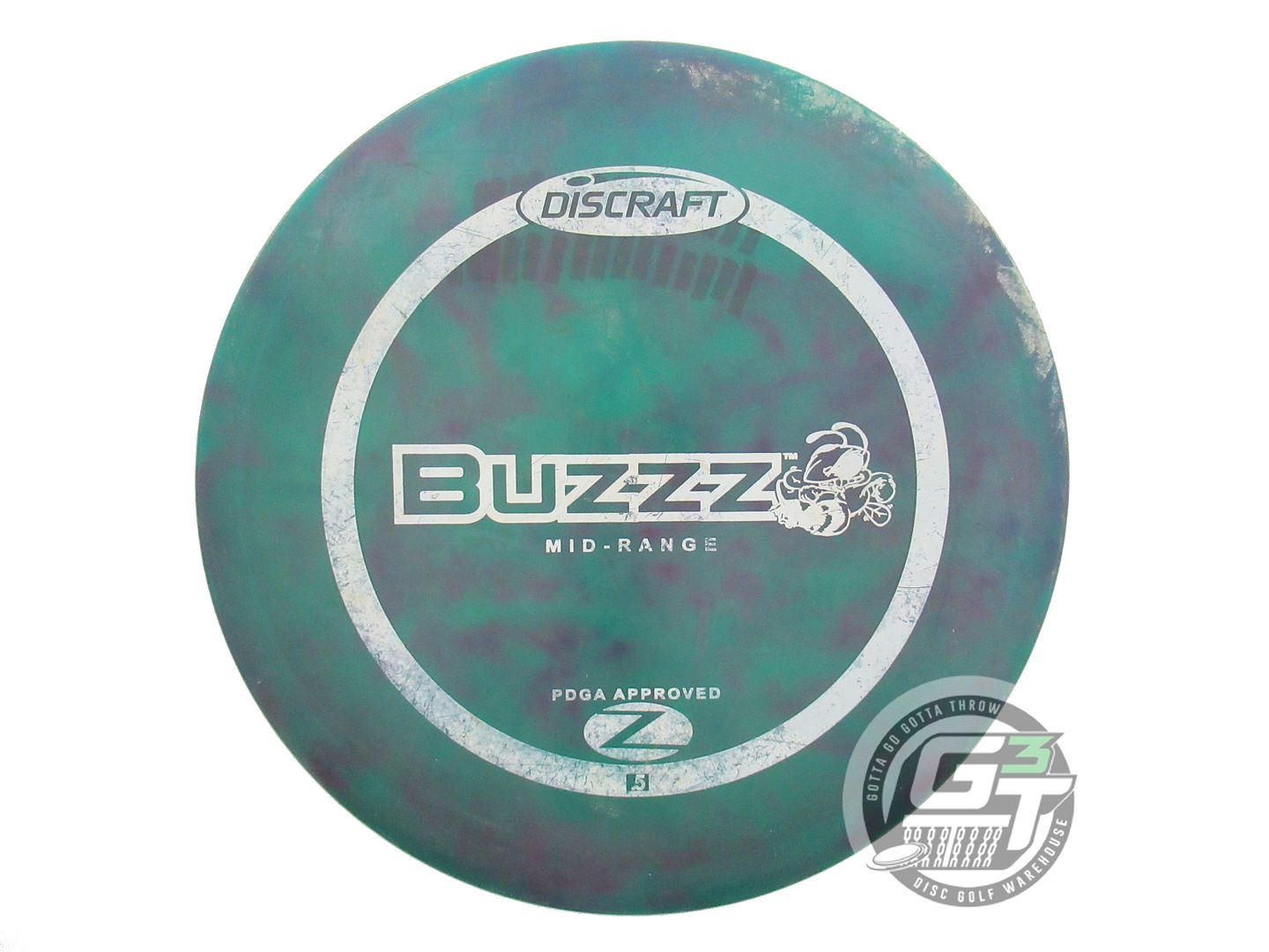USED Discraft Z Buzzz 180g Green HOME DYED Midrange Golf Disc
