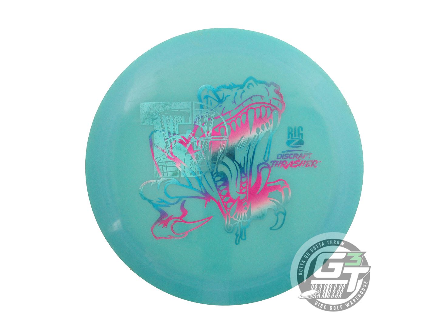 USED Discraft X-OUT Big Z Thrasher 175g Teal Distance Driver Golf Disc