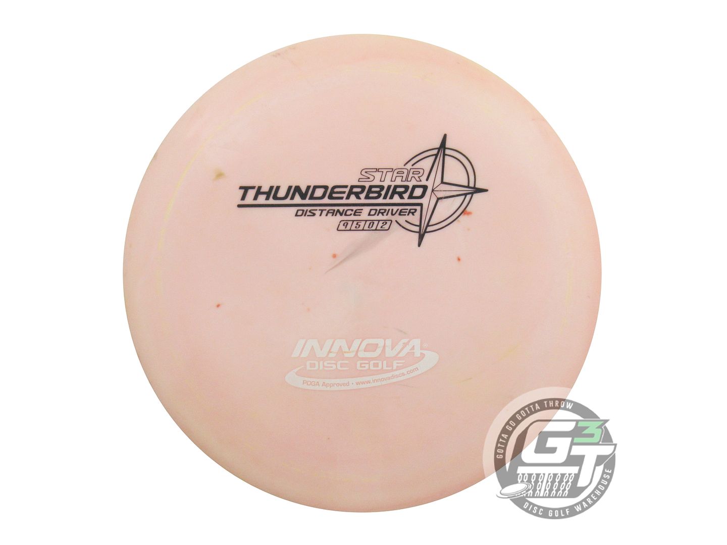 USED Innova Star Thunderbird 169g Lt. Pink Black & White Stamp Driver Golf Disc