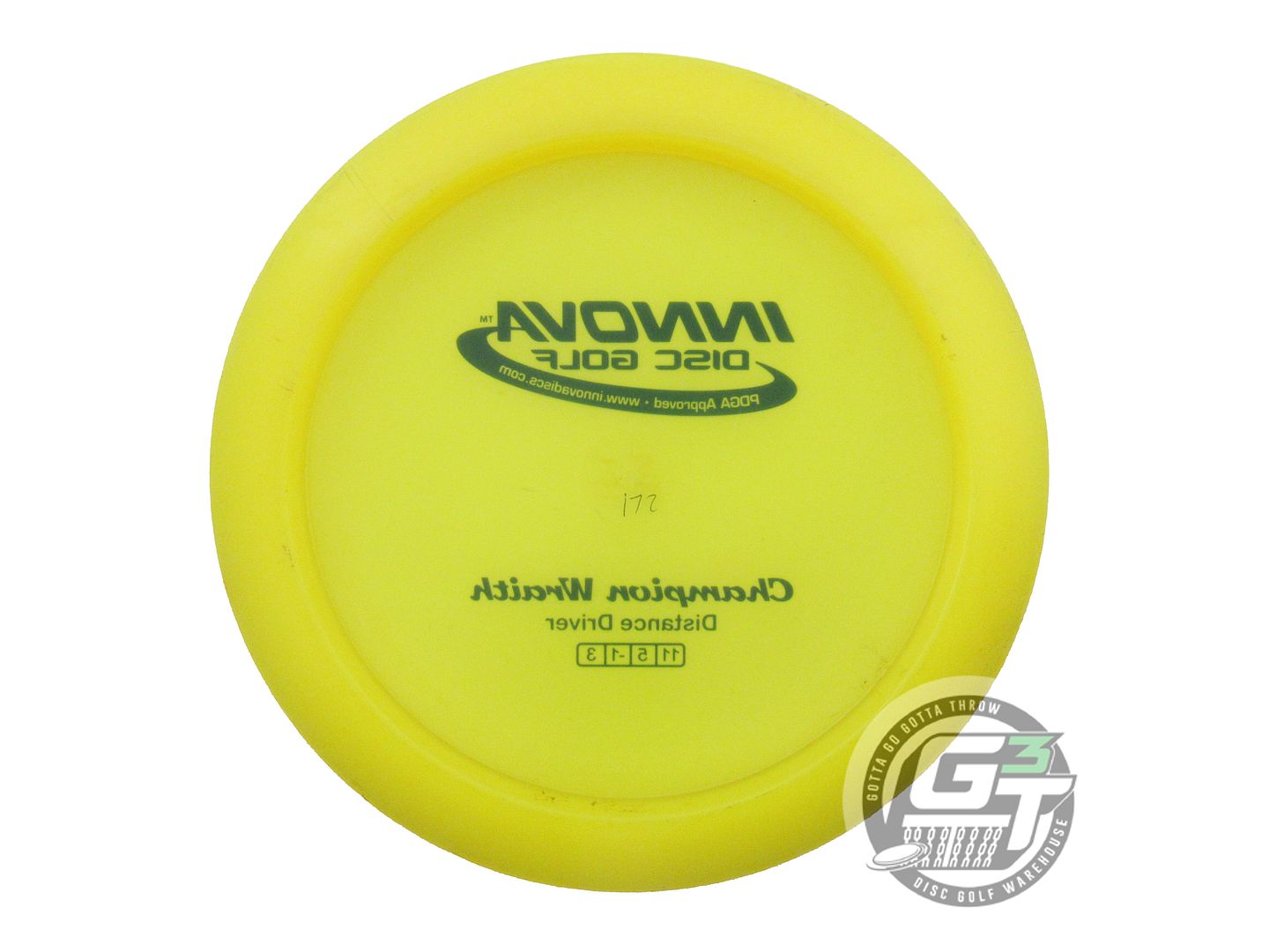 USED Innova Champion Wraith 172g Yellow Black Stamp Distance Driver Golf Disc