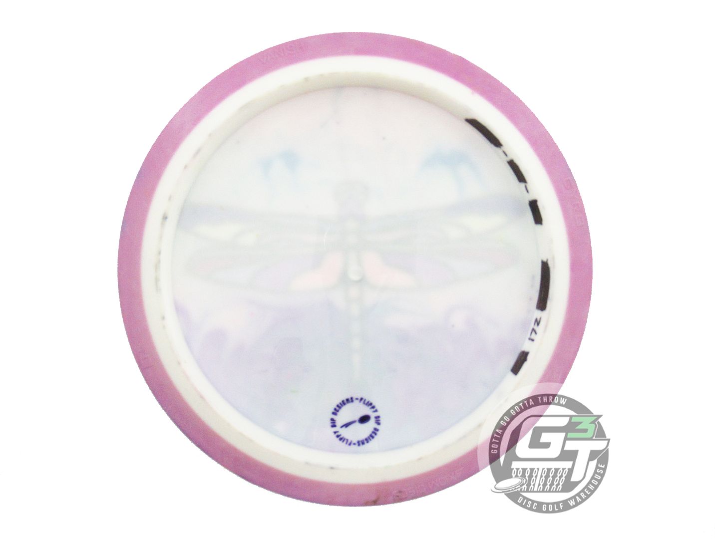 USED Axiom Discs Neutron Vanish 172g White HOME DYED Distance Driver Golf Disc