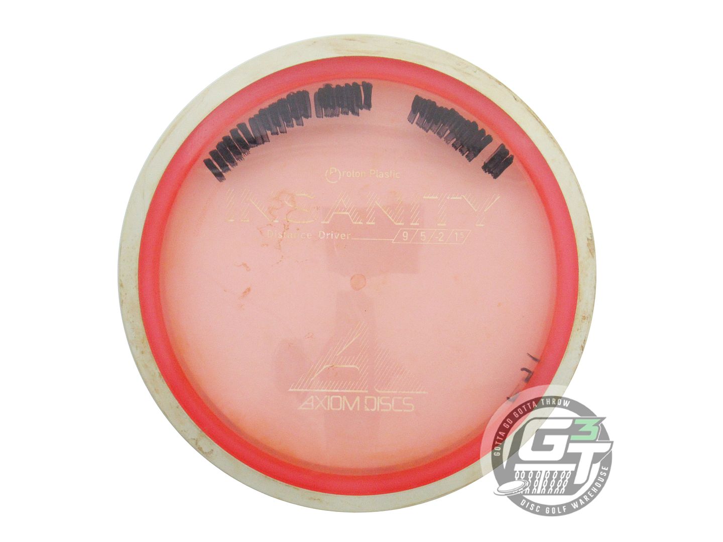 USED Axiom Discs Proton Insanity 175g Pink White Rim Distance Driver Golf Disc