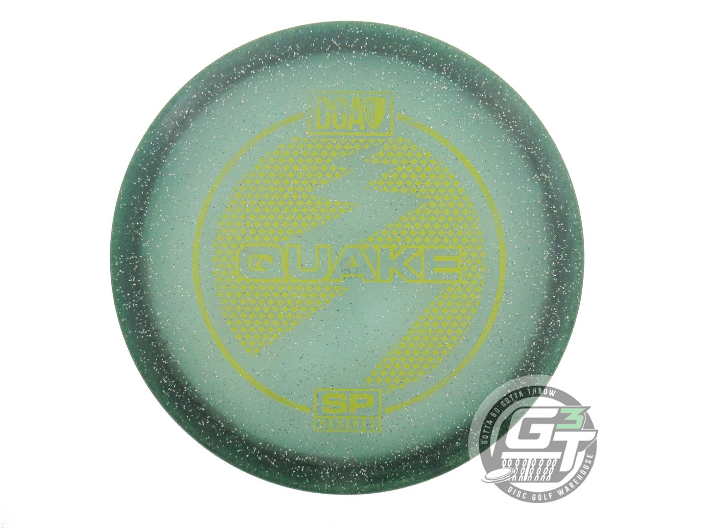 USED DGA SP Line Quake 175g Green Yellow Stamp Midrange Golf Disc
