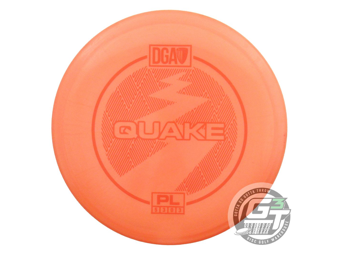 USED DGA ProLine Quake 176g Orange Orange Stamp Midrange Golf Disc