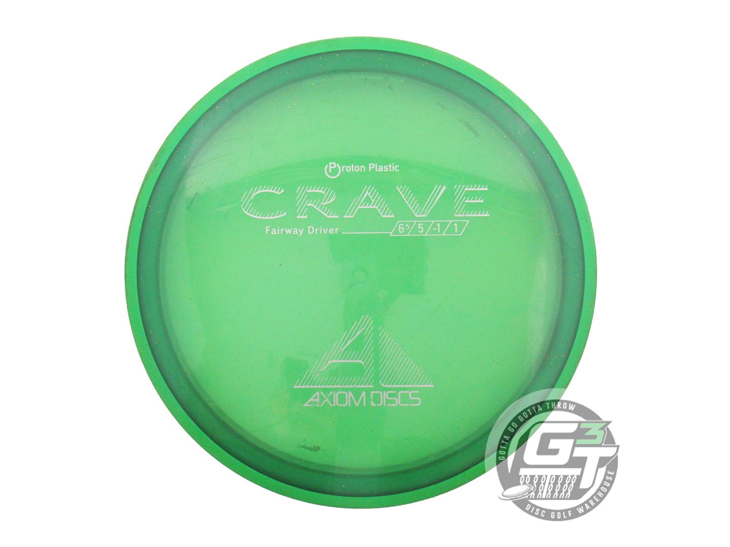 USED Axiom Discs Proton Crave 167g Green Green Rim Fairway Driver Golf Disc