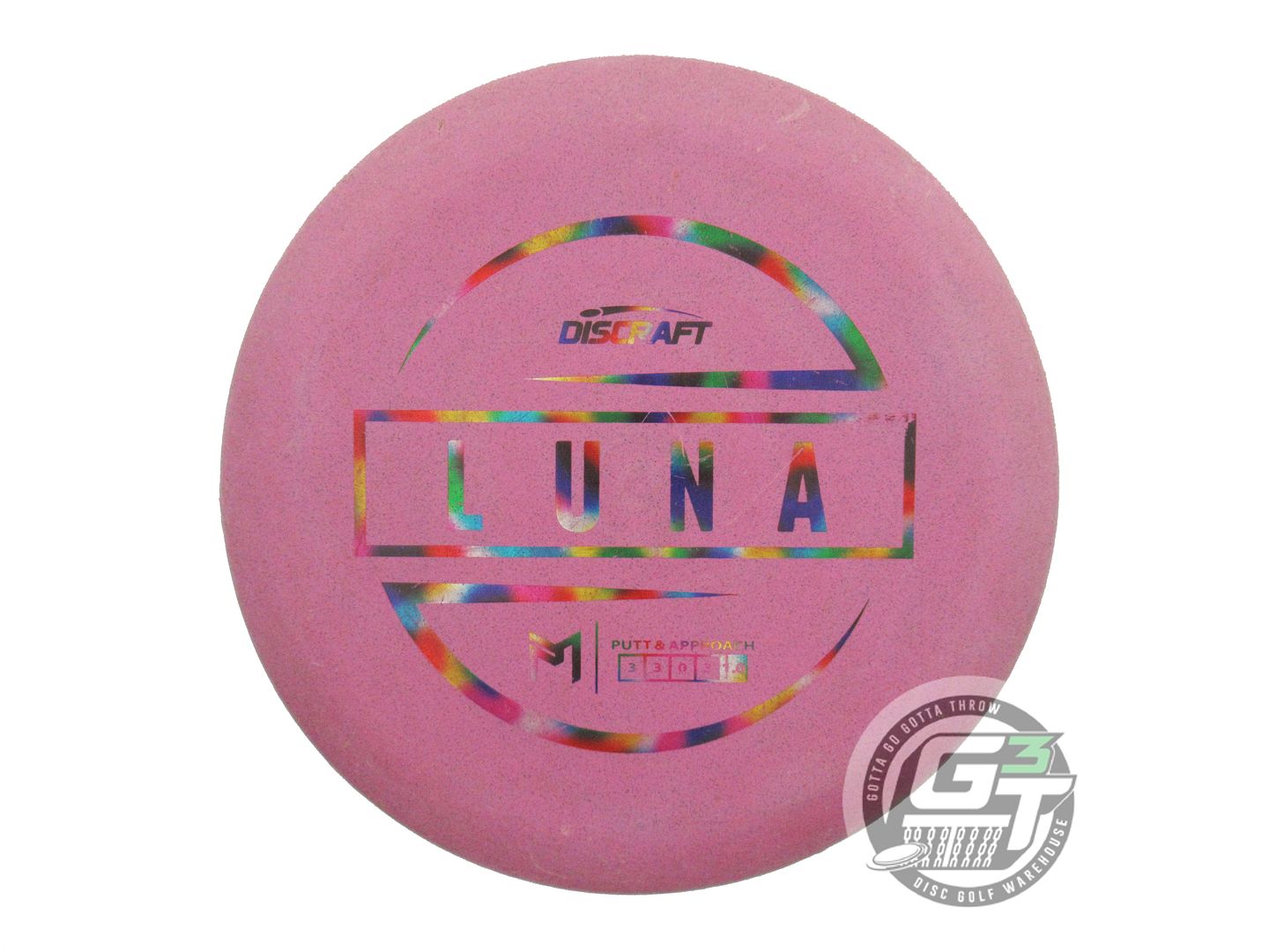 USED Discraft [McBETH] Jawbreaker Luna 174g Pink Jellybean Foil Putter Golf Disc
