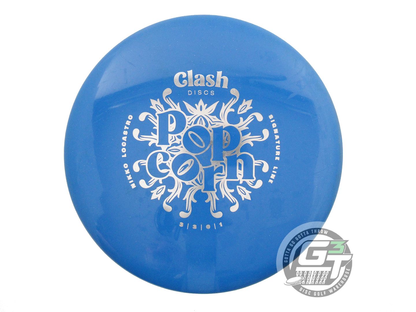 USED Clash Discs [LOCASTRO] Steady Popcorn 177g Blue Silver Foil Putter Disc