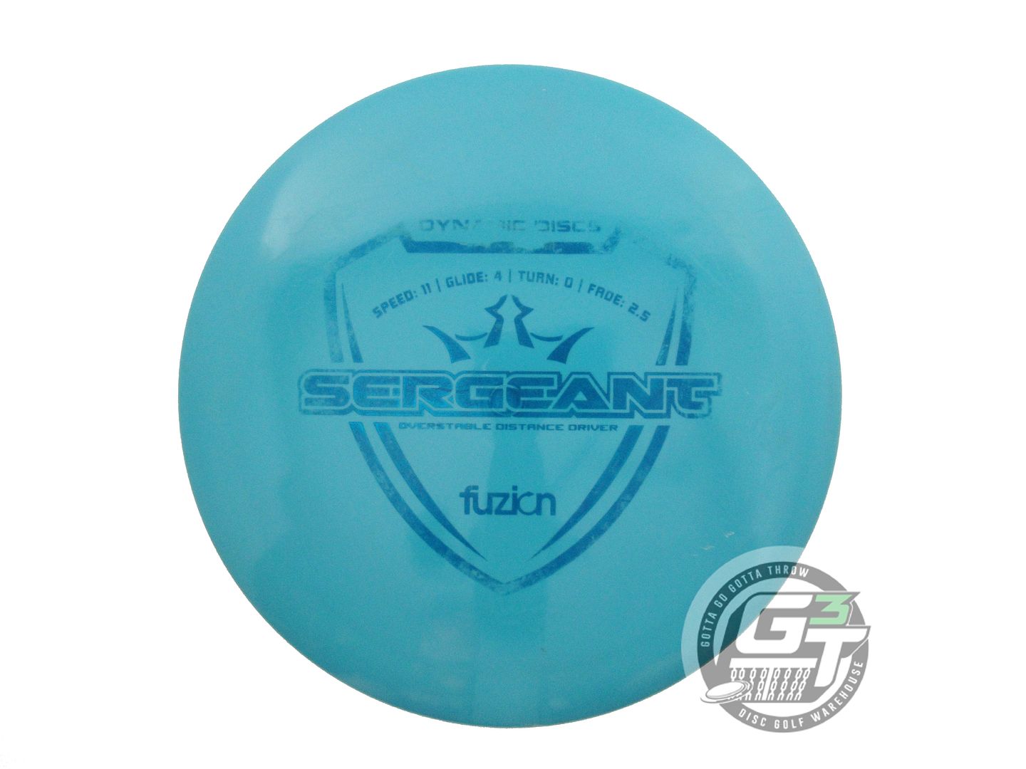 USED Dynamic Discs Fuzion Sergeant 176g Teal Blue Foil Driver Golf Disc