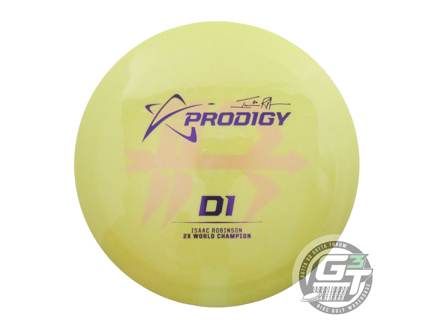 Prodigy Limited Edition Isaac Robinson 2024 PDGA World Champion Commemorative 2X Glimmer 500 Series D1 Distance Driver Golf Disc (Individually Listed)
