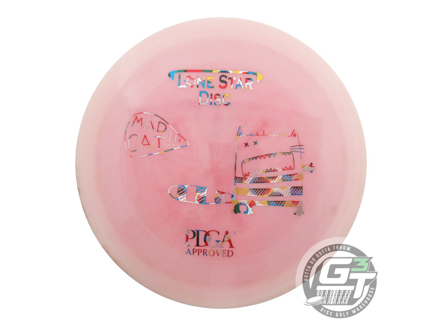 USED Lone Star [ARTIST] Alpha Mad Cat 176g Pink Wonder Bread Fairway Driver Disc