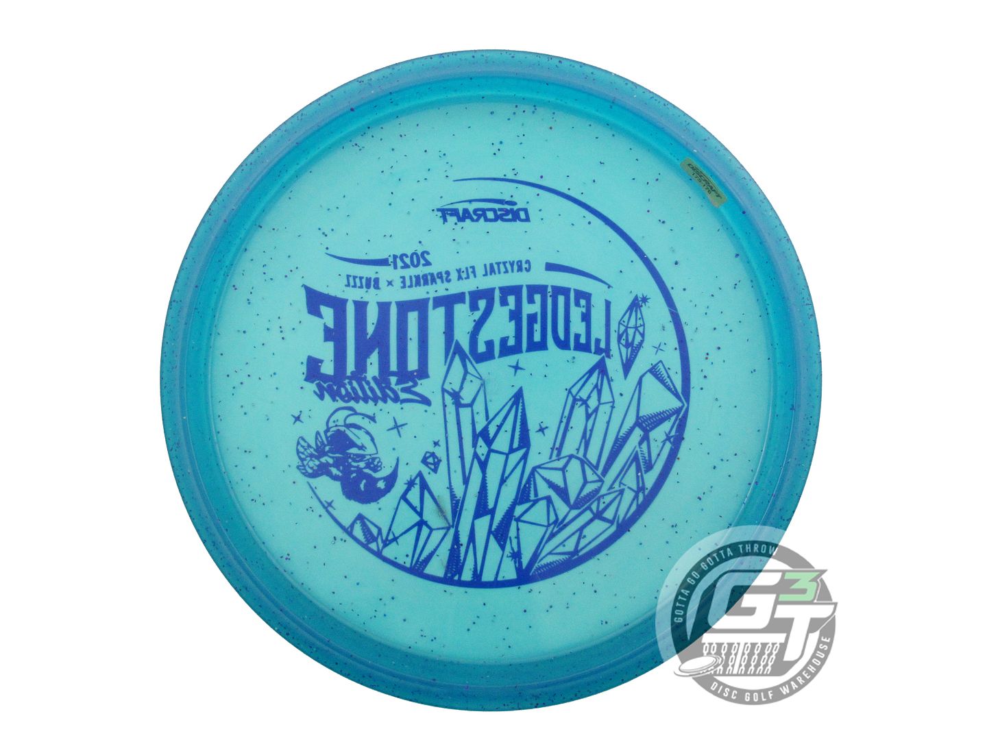 USED Discraft [LEDGESTONE] CryZtal Sparkle FLX Buzzz 176g Teal Midrange Disc