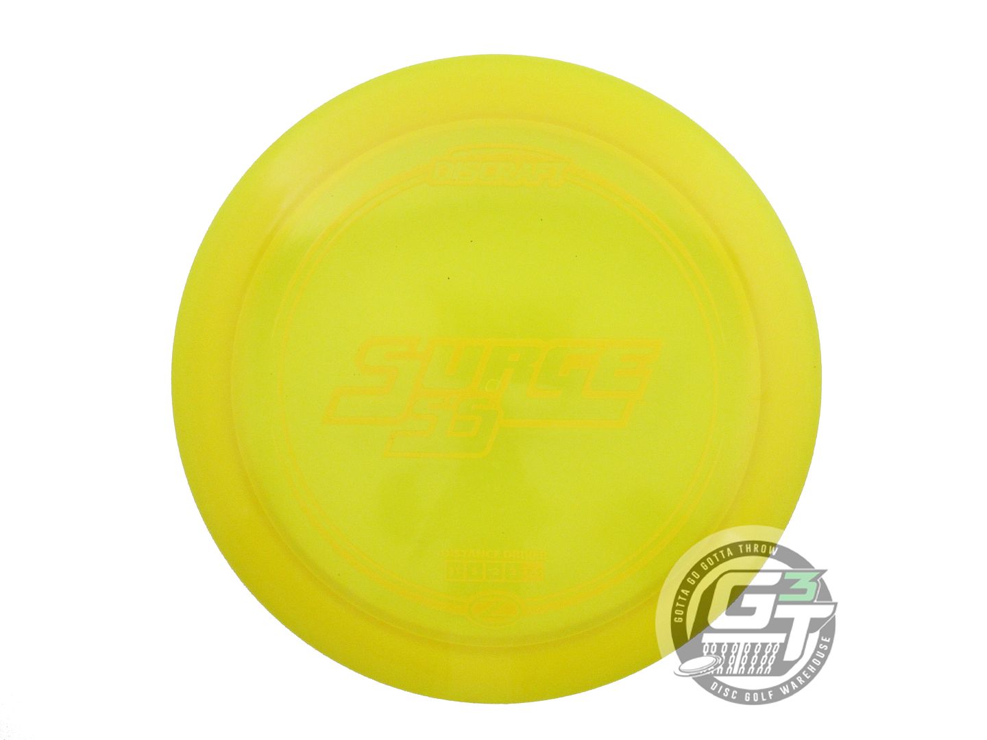 USED Discraft Z Surge SS 174g Yellow Yellow Stamp Distance Driver Golf Disc