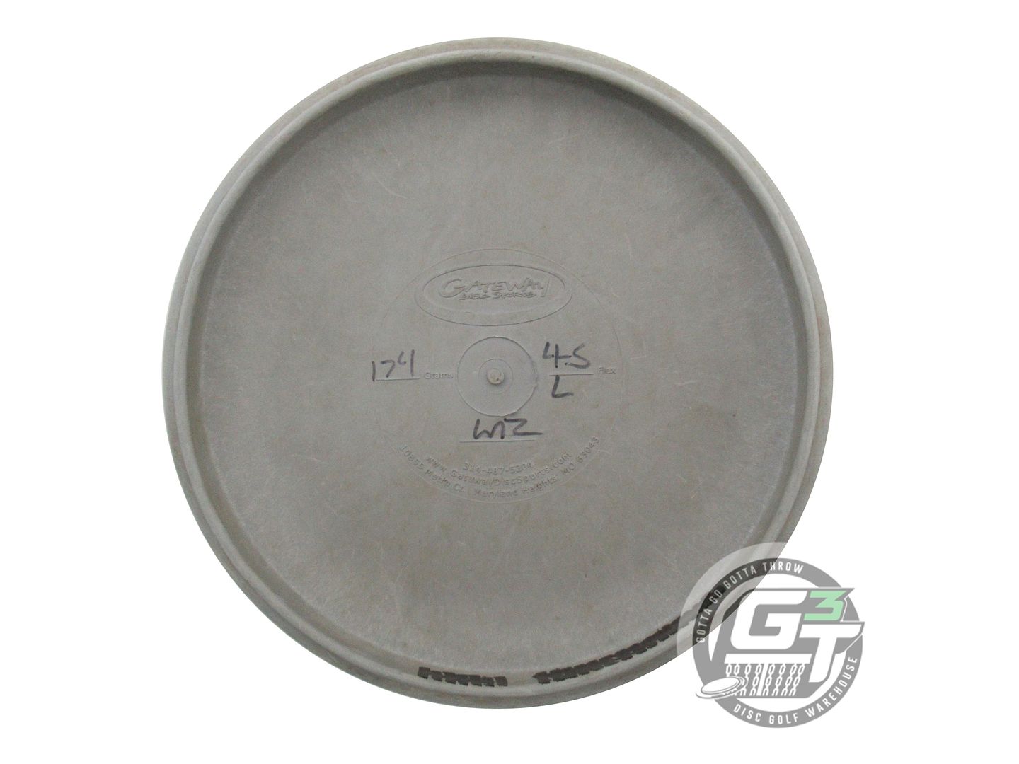 USED Gateway 4S Lunar Wizard 174g Gray Rainbow Foil Putter Golf Disc