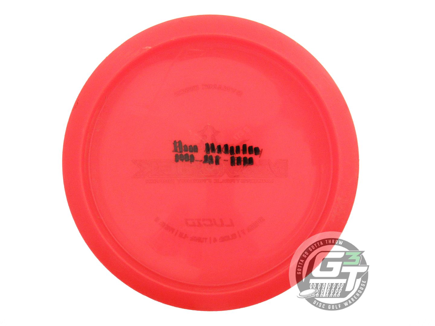 USED Dynamic Discs Lucid Maverick 173g Red Purple Foil Distance Driver Golf Disc