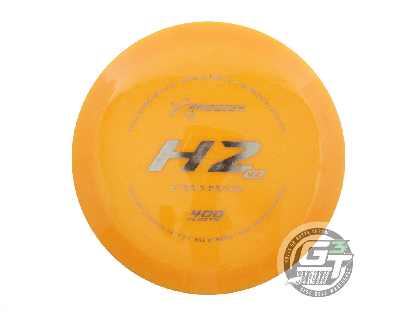 USED Prodigy Discs 400 H2 V2 172g Orange Gray Foil Hybrid Driver Golf Disc