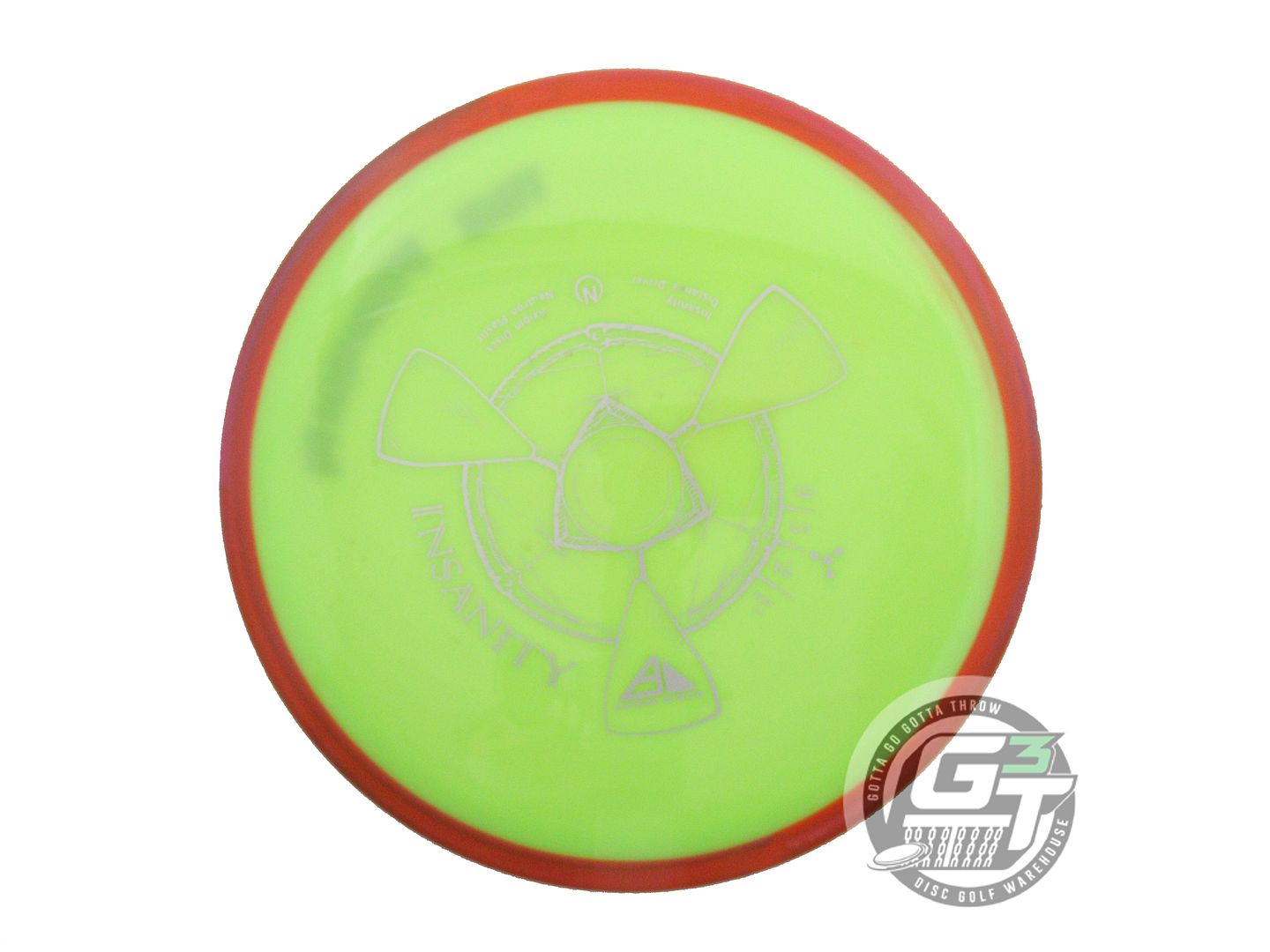 USED Axiom Discs Neutron Insanity 162g Yellow Orange Rim Distance Driver Disc