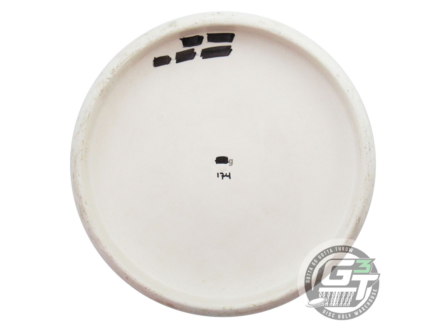 USED Discraft Hard Blend Luna 174g White Blue Stamp Putter Golf Disc