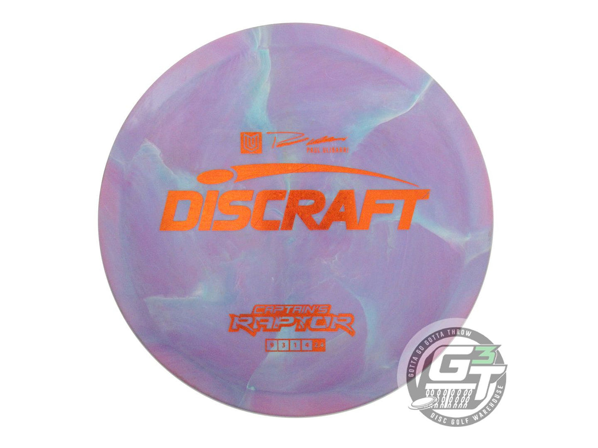 USED Discraft [CAPTAIN'S] Special Blend ESP Raptor 175g Purple-Teal Driver Disc