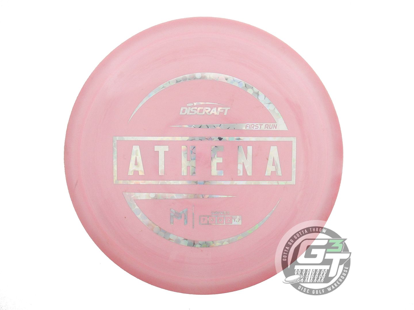 USED Discraft [McBETH] FIRST RUN ESP Athena 173g Pink Silver Flower Driver Disc