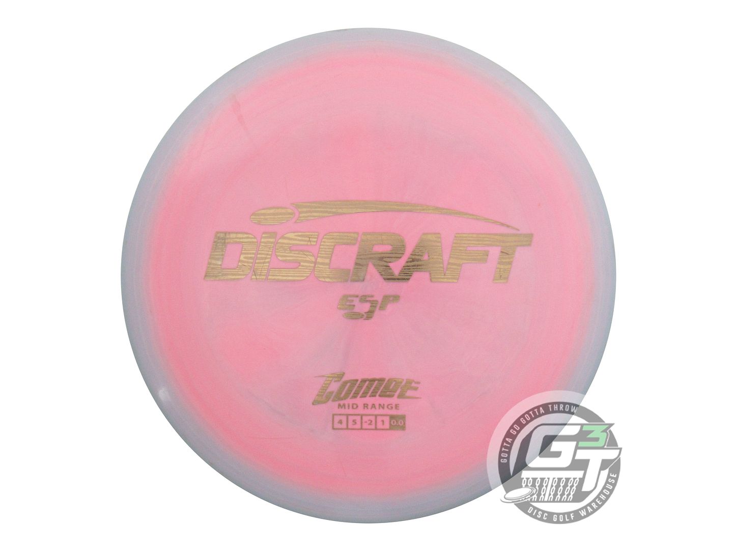 USED Discraft ESP Comet 175g Lilac-Pink Wood Foil Midrange Golf Disc