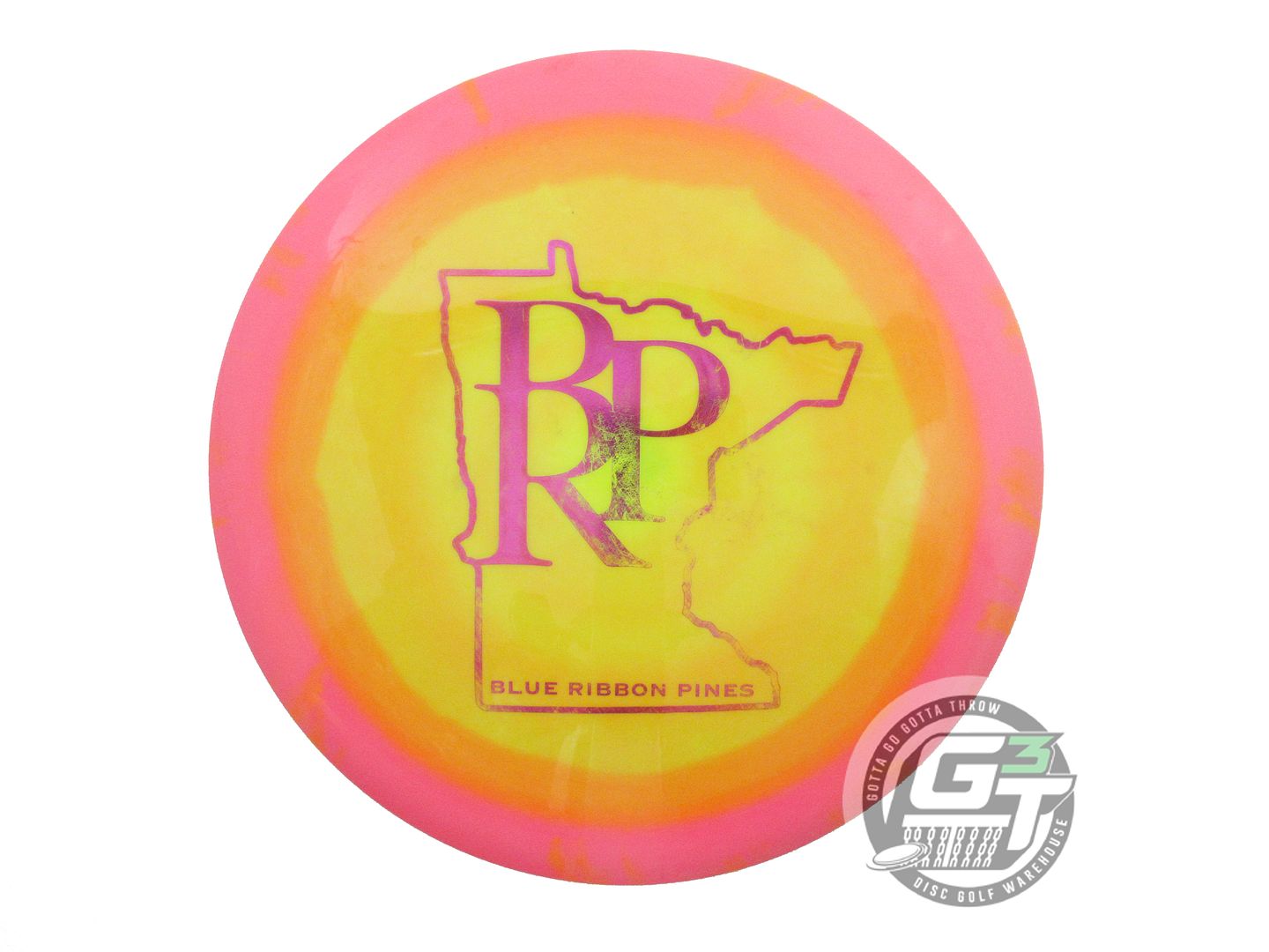 USED Innova Halo Star Destroyer 173g Pink-Yellow Distance Driver Golf Disc