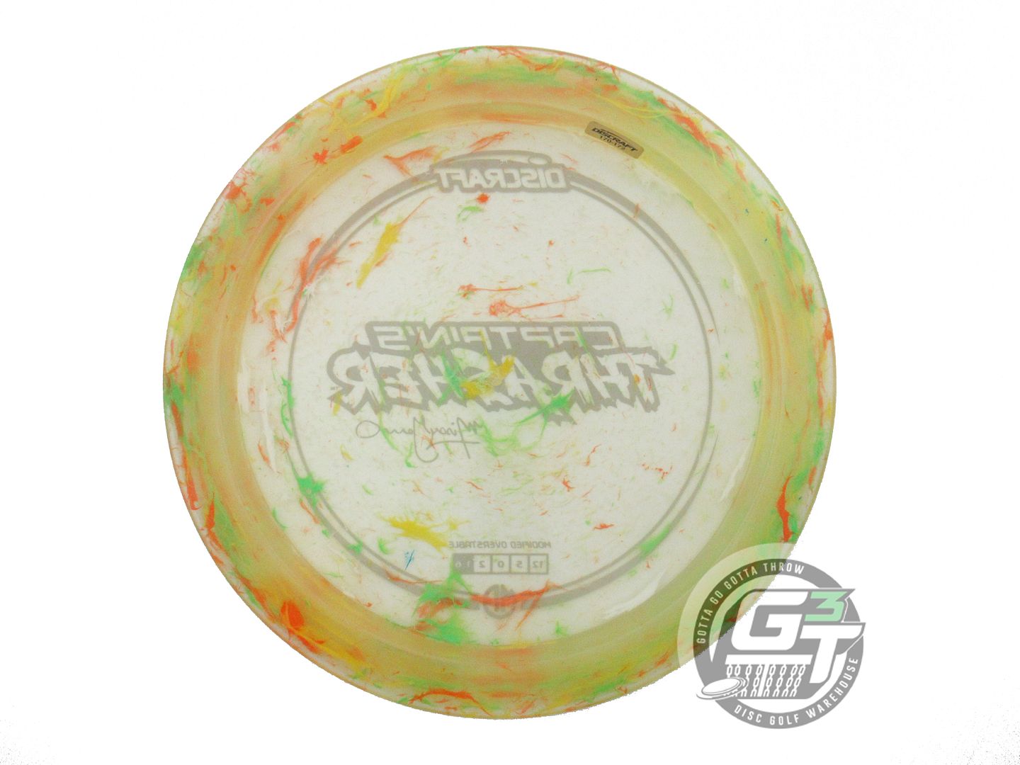 NOS Discraft [GANNON] Jawbreaker Z Captain's Thrasher 173g Gold Foil Driver Disc
