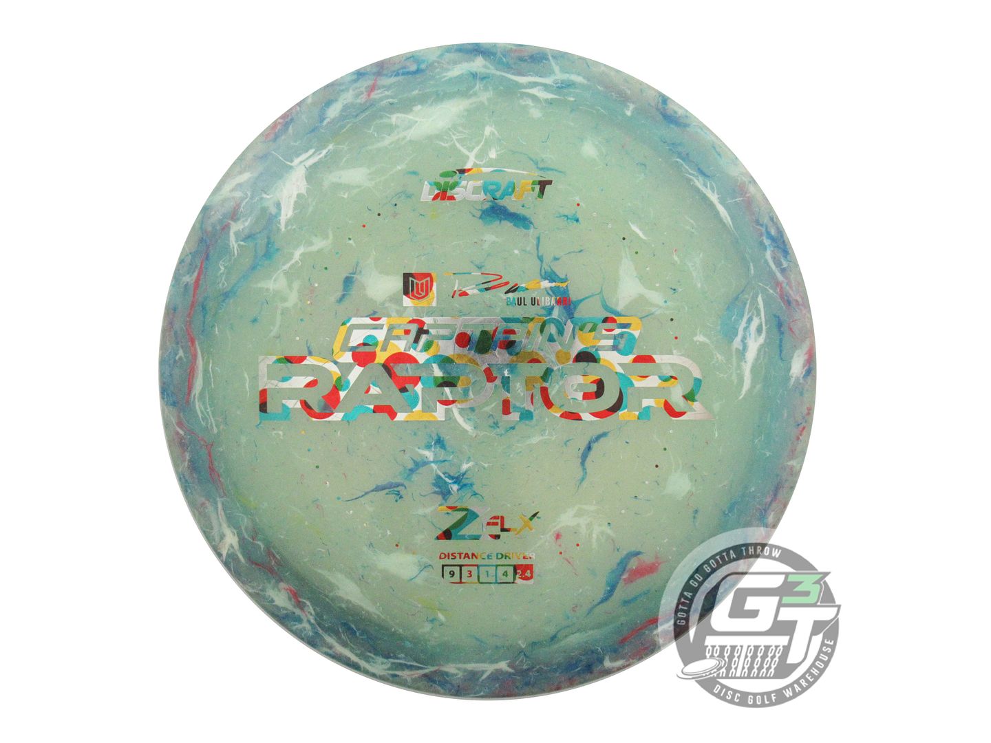 USED Discraft [CAPTAIN'S] Jawbreaker Z FLX Raptor 177g Wonder Bread Driver Disc