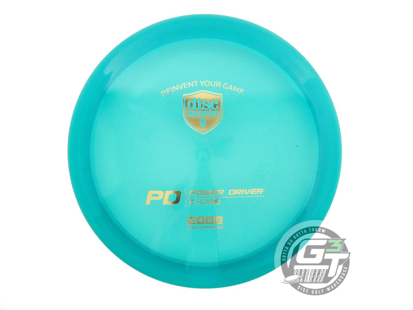 USED DiscMania C-Line PD 173g Teal Gold Foil Distance Driver Golf Disc
