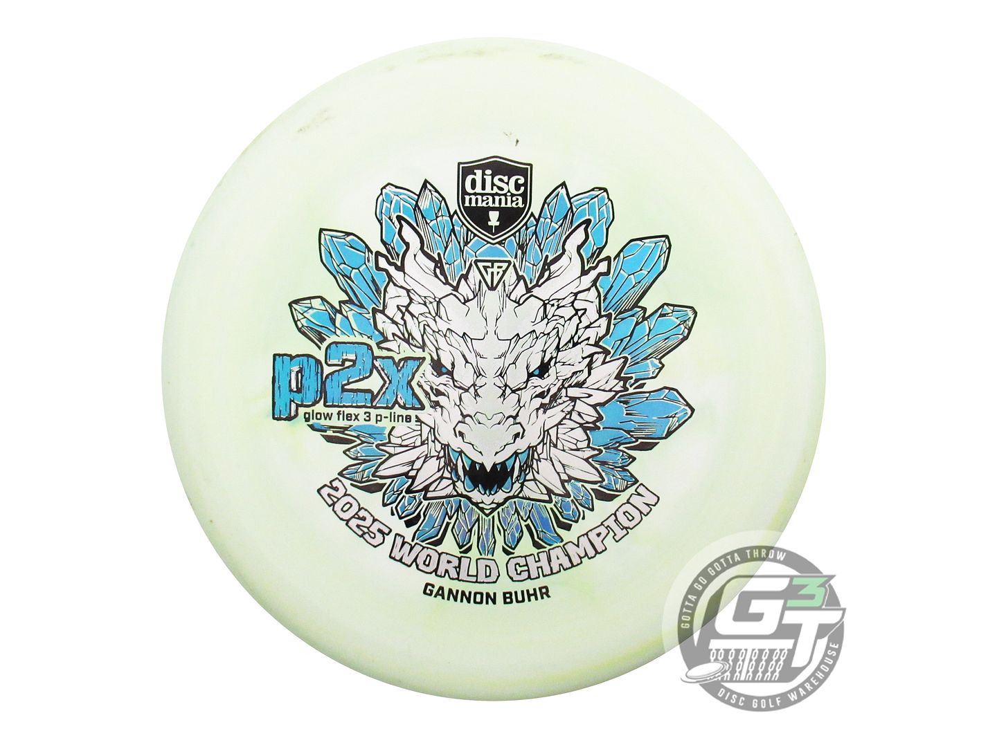 USED DiscMania [BUHR] CHAMP P-Line Flex 3 P2x 174g Lime Putter Golf Disc