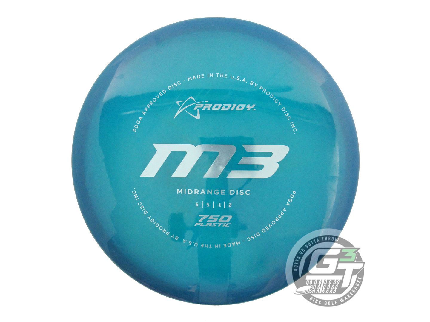 USED Prodigy Discs 750 M3 180g Dark Teal Silver Foil Midrange Golf Disc