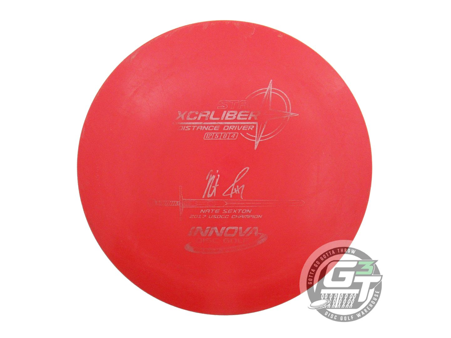 USED Innova [SEXTON] Star Xcaliber 175g Red Silver Stamp Distance Driver Disc