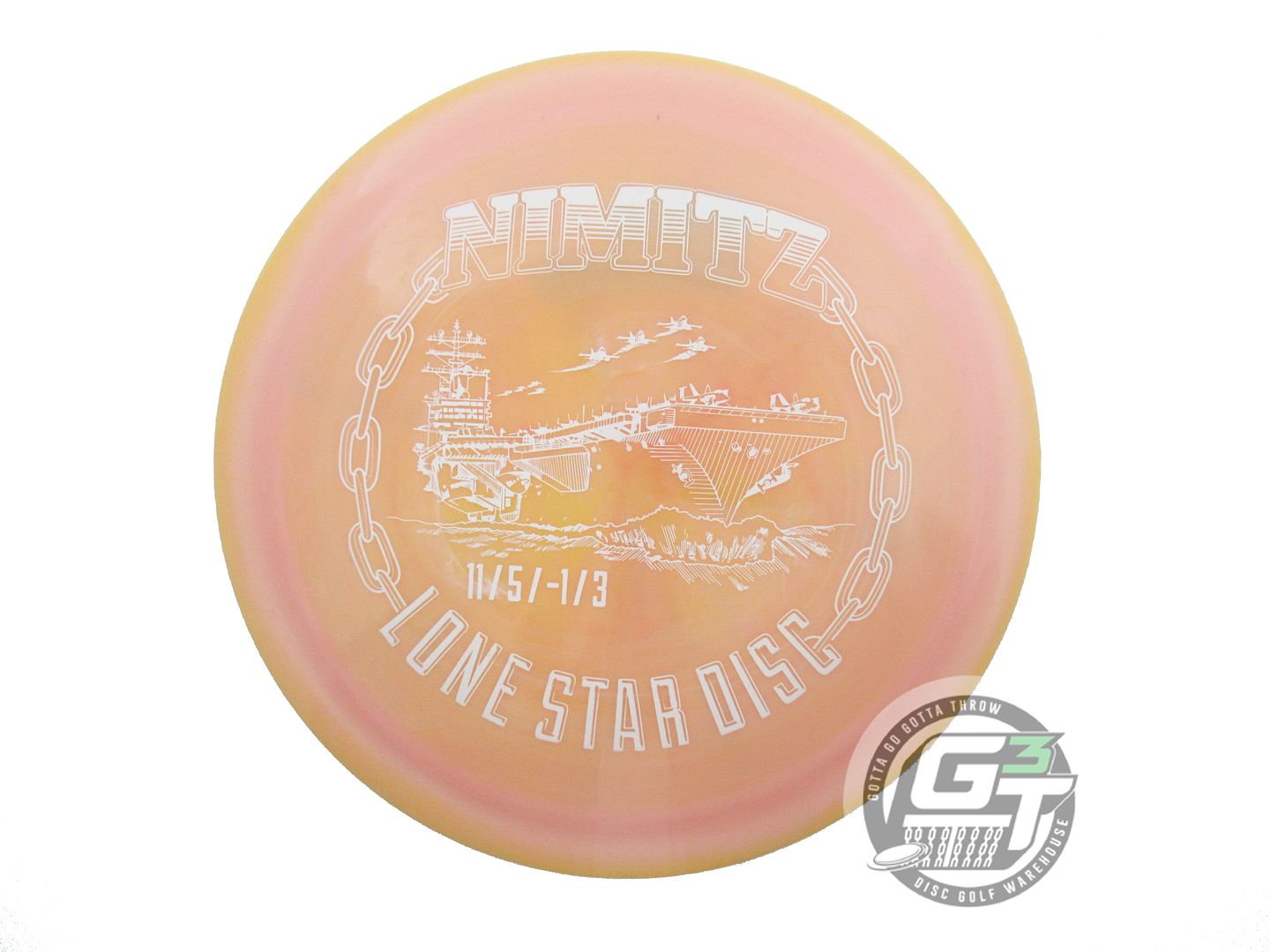 USED Lone Star [ARTIST] Alpha Nimitz 175g Peach-Pink Distance Driver Golf Disc