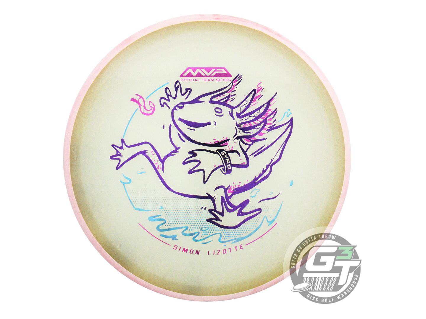 USED Axiom Discs [LIZOTTE] Eclipse Glow Proton Hex 177g Pink Rim Midrange Disc
