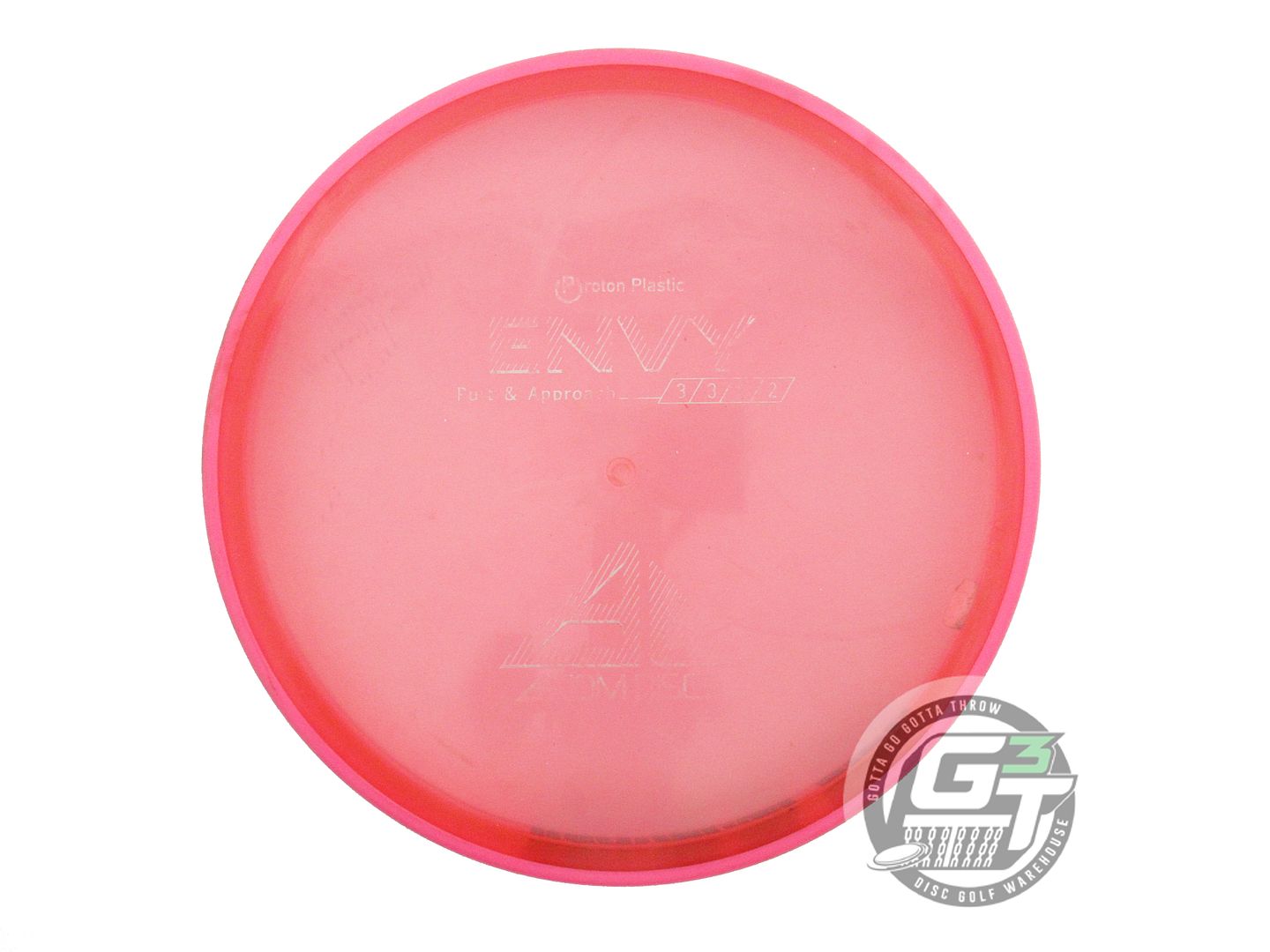 USED Axiom Discs X-OUT Proton Envy 172g Red Pink Rim Putter Golf Disc