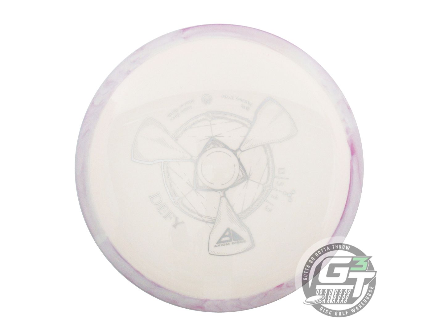 USED Axiom Discs Neutron Defy 173g White Lilac Rim Distance Driver Golf Disc