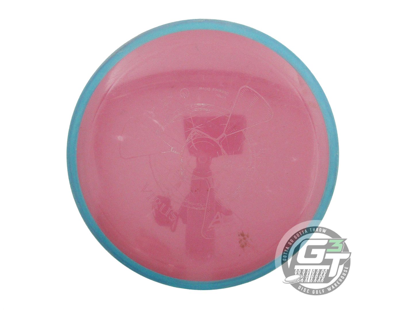 USED Axiom Discs Neutron Virus 163g Purple Teal Rim Distance Driver Golf Disc