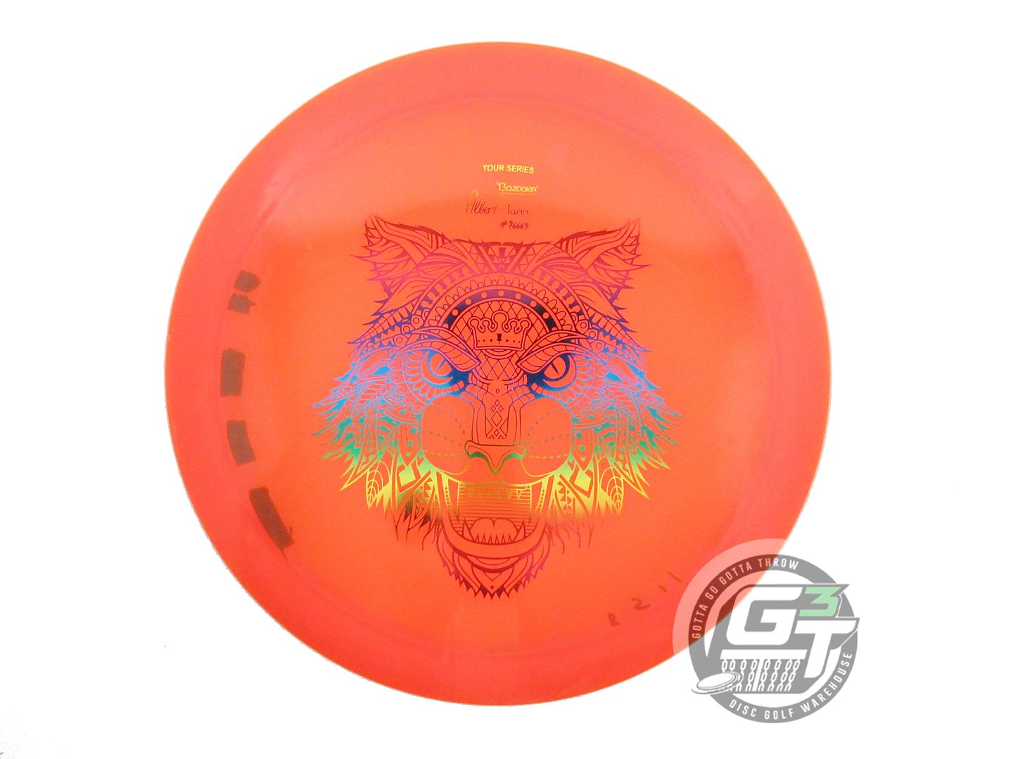 USED Dynamic Discs [TAMM] Lucid Breakout 157g Orange Rainbow Foil Driver Disc