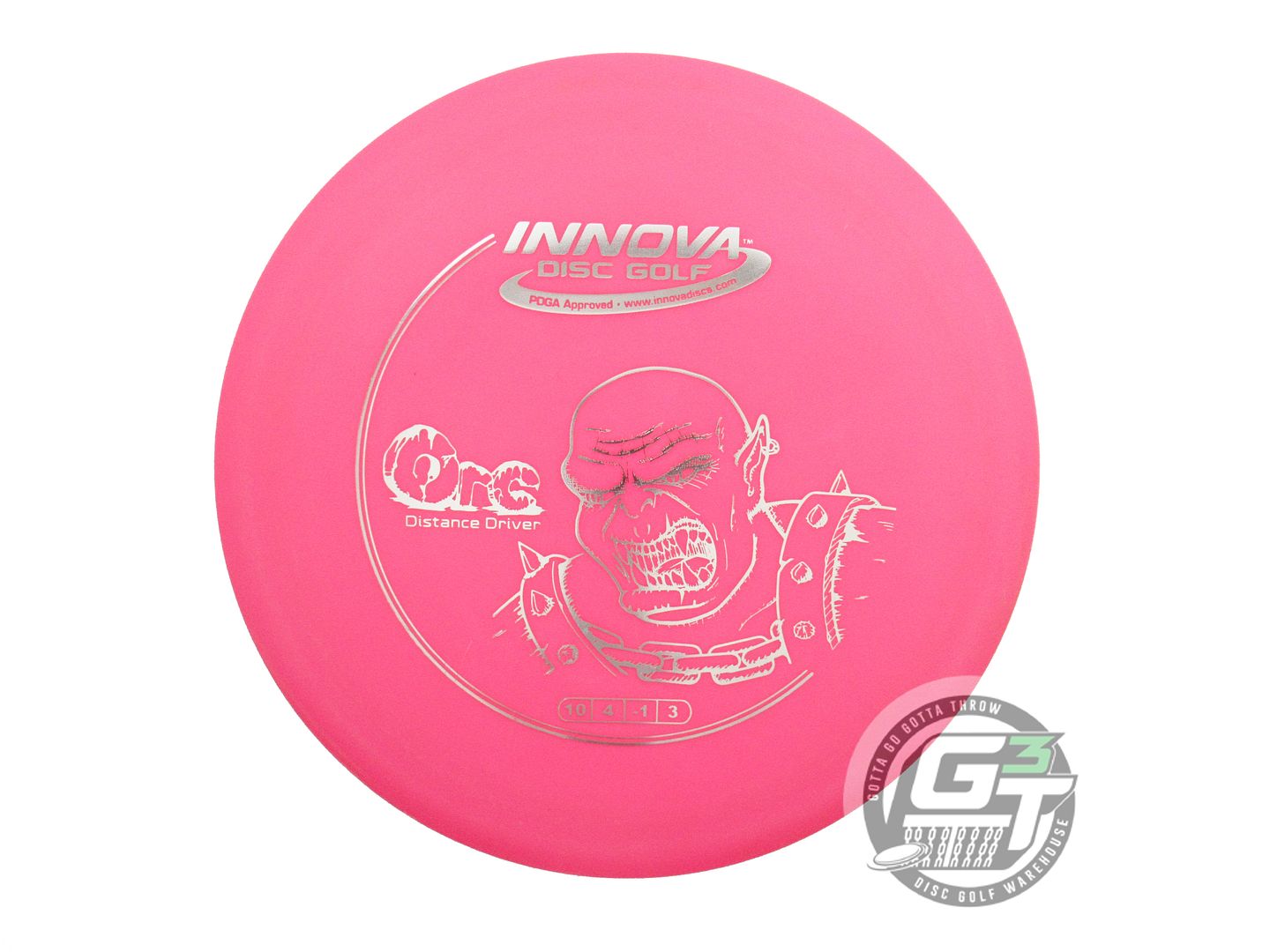 USED Innova DX Orc 175g Pink Silver Foil B Distance Driver Golf Disc
