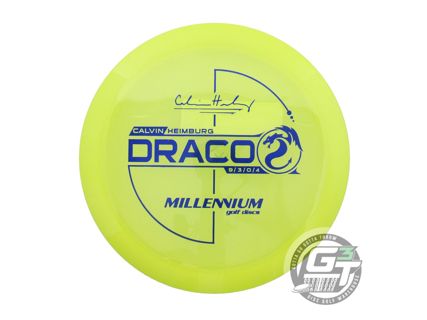 Millennium Calvin Heimburg Signature Flat Top Quantum Draco Distance Driver Golf Disc (Individually Listed)