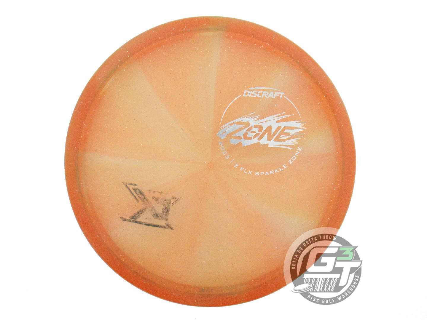 USED Discraft Z FLX Sparkle Zone 175g Orange Silver Star Foil Putter Golf Disc