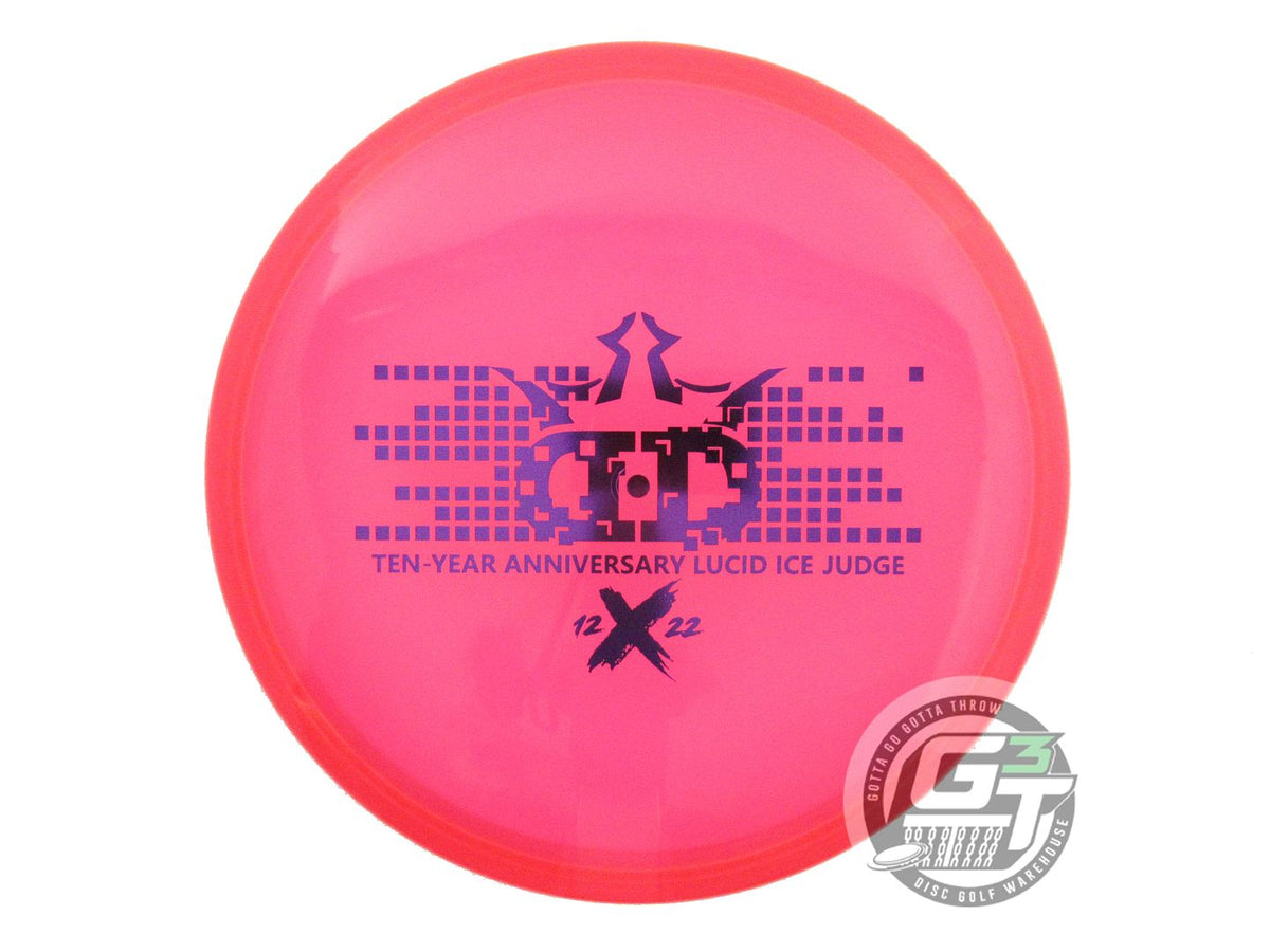 USED Dynamic Discs [10 YEAR] Lucid Ice Judge 175g Red Purple Foil Putter Disc