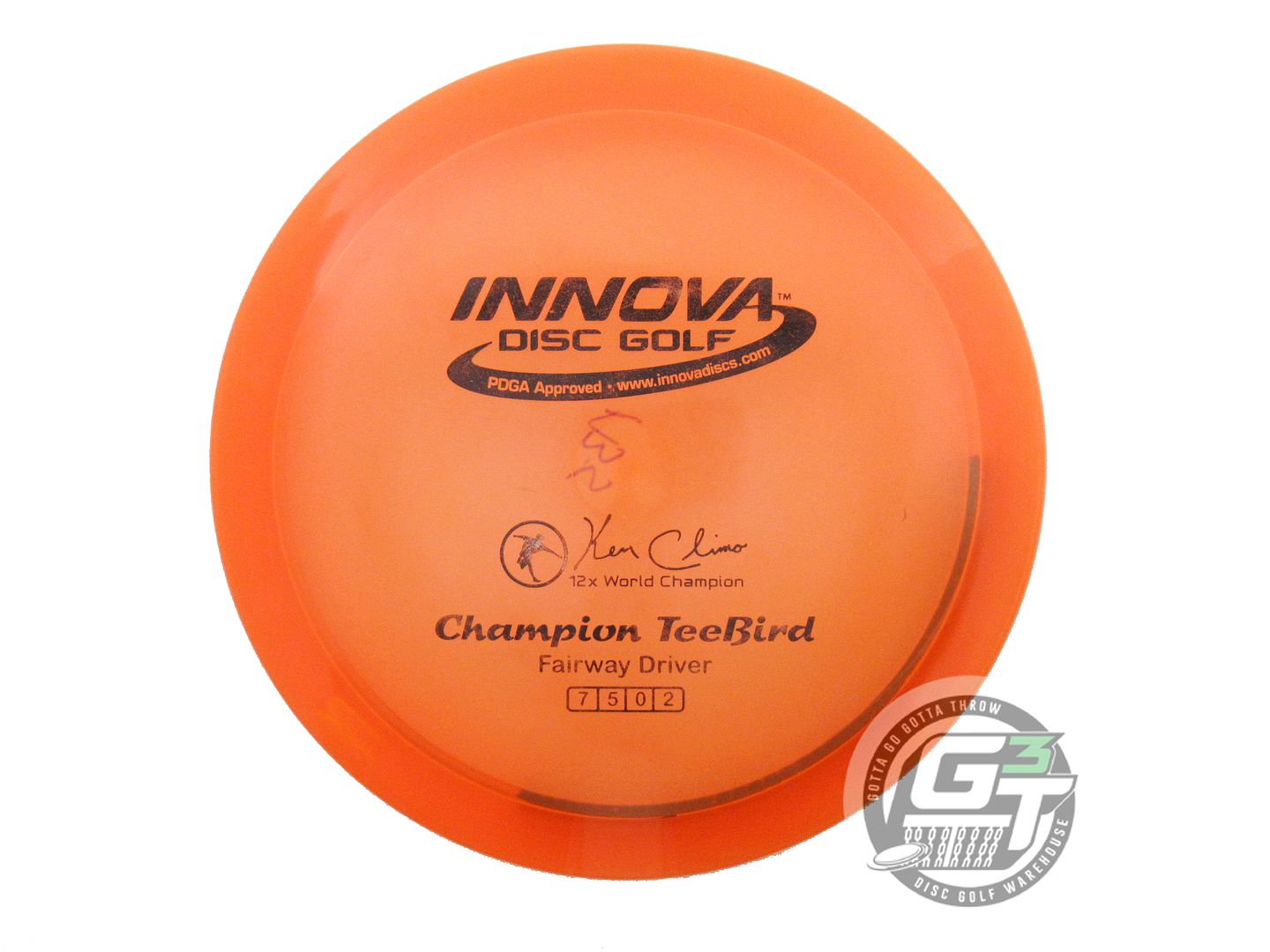 USED Innova Champion Teebird 173g Orange Black Stamp Fairway Driver Golf Disc