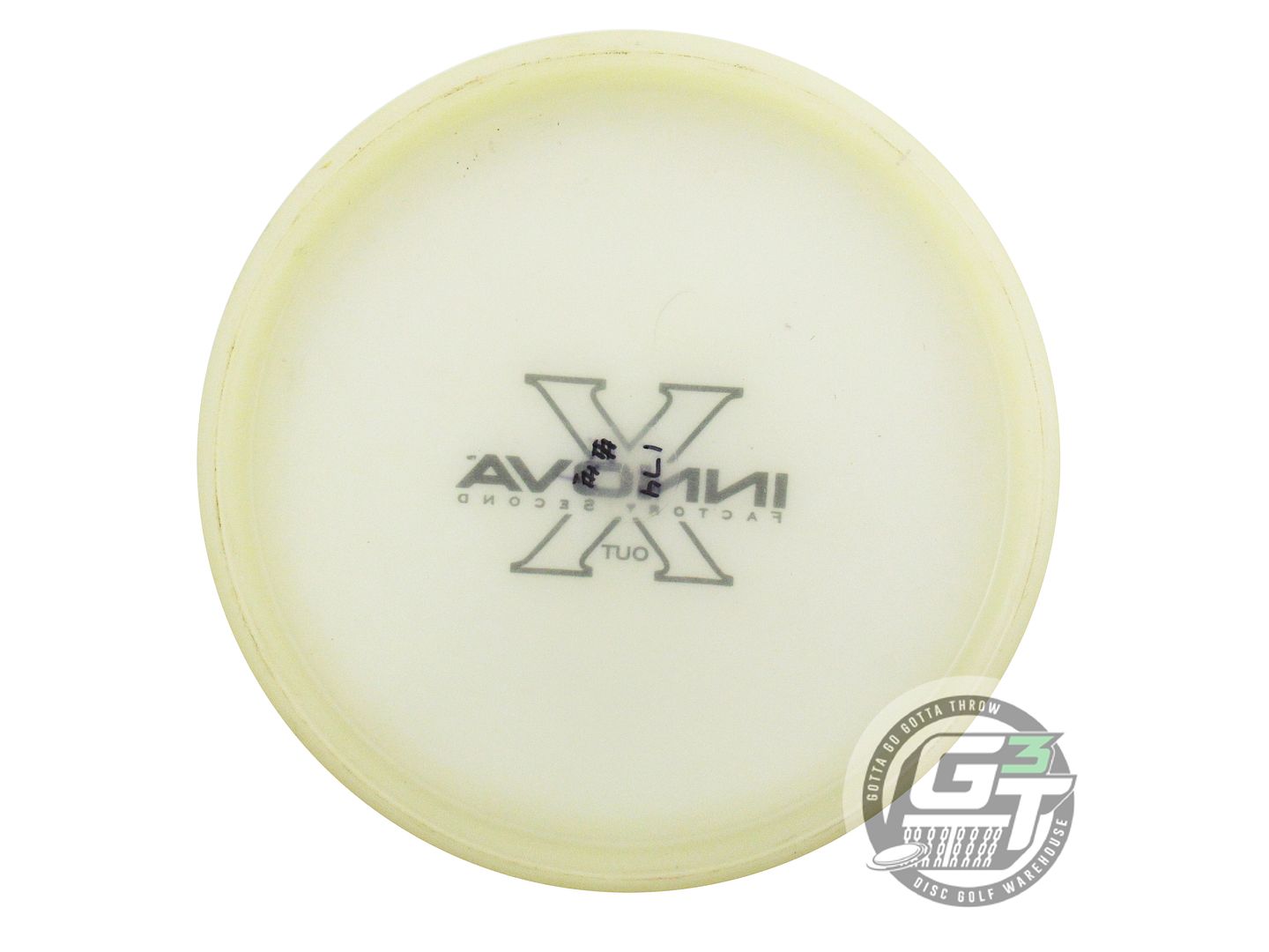 USED Innova X-OUT Champion Glow Rhyno 174g White Putter Golf Disc