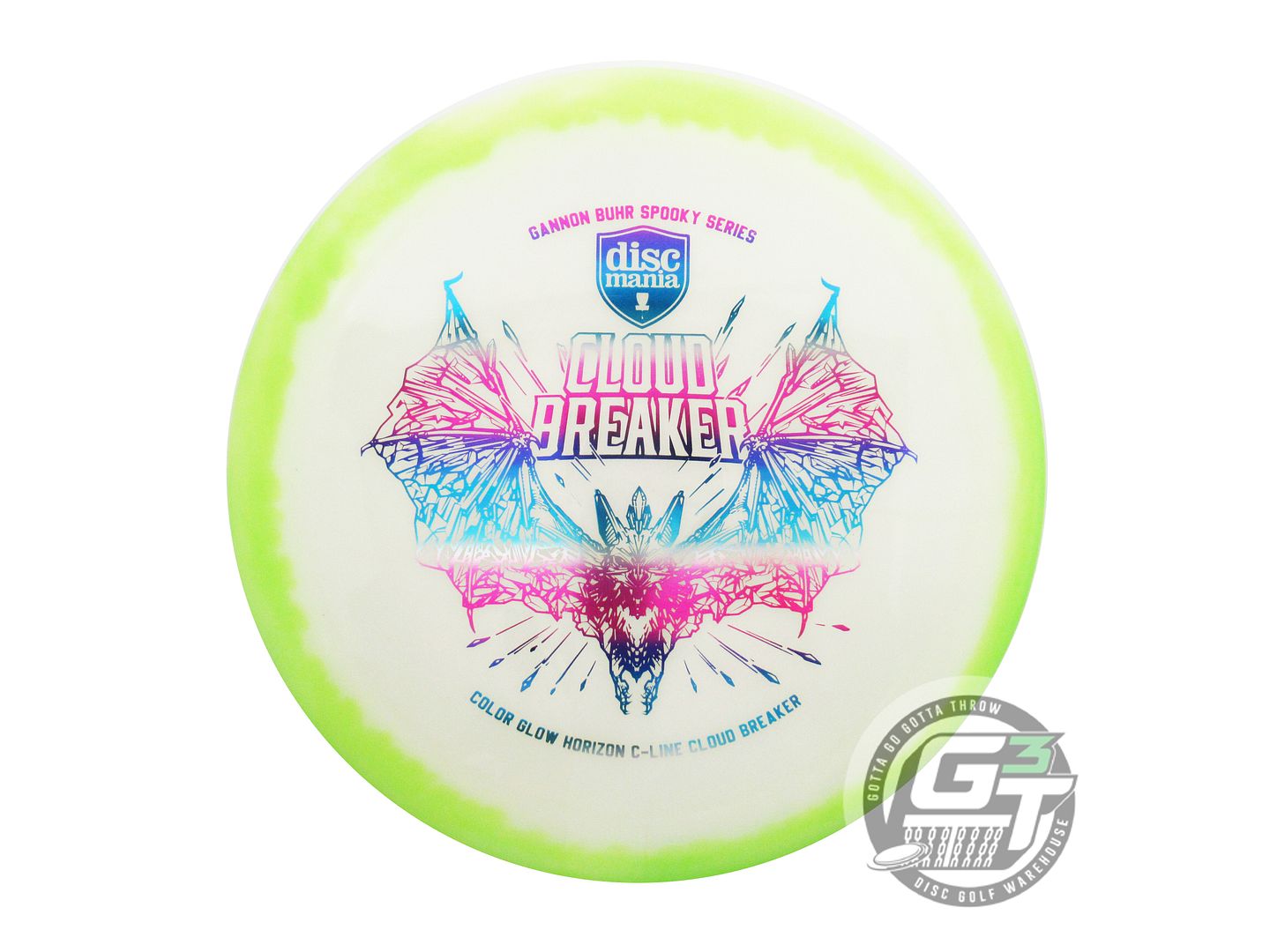 USED DiscMania SPOOK Glow Horizon C-Line Cloud Breaker 175g Lime-White Golf Disc