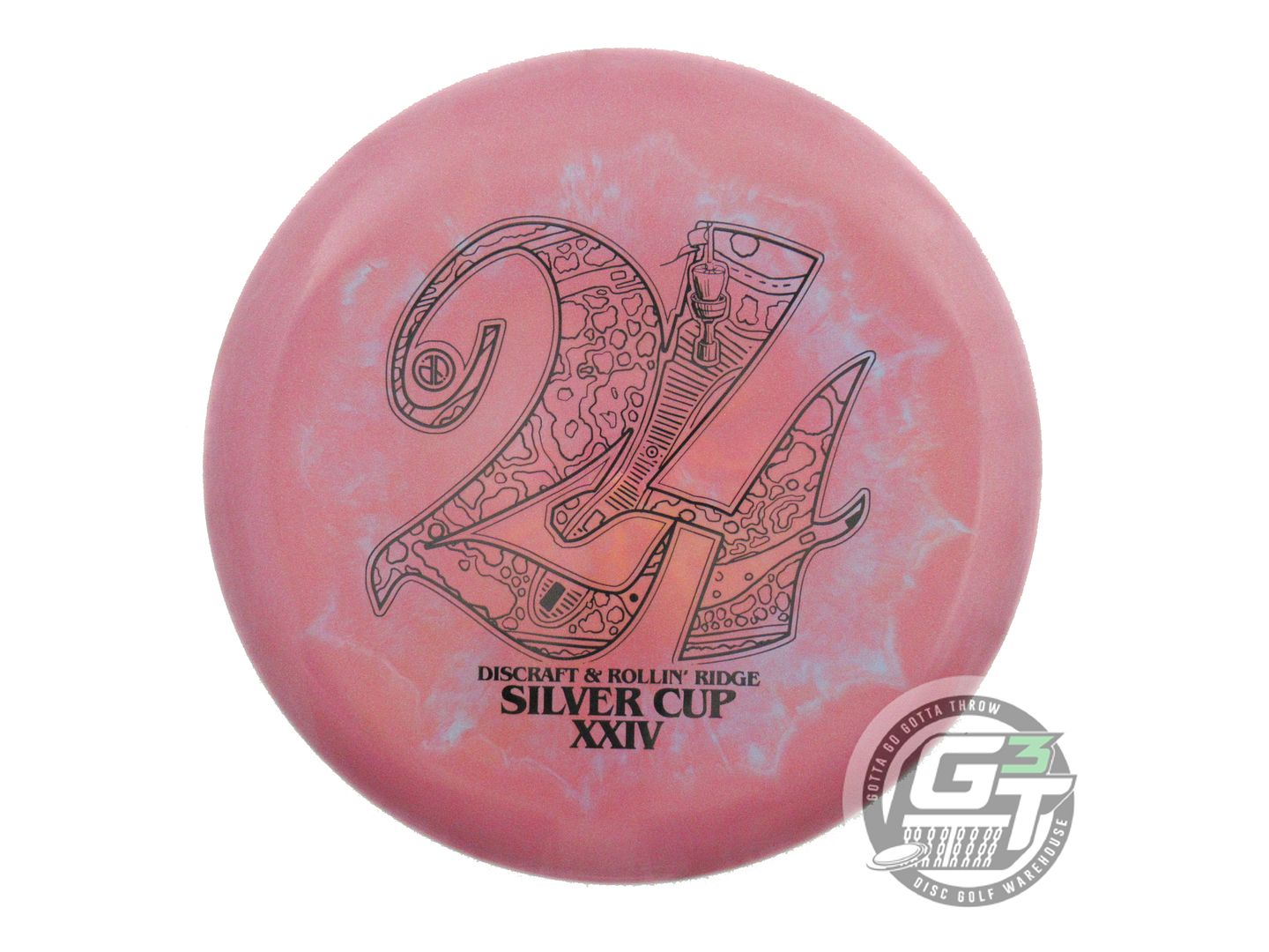 NOS Discraft [PIERCE] Swirl ESP Fierce 176g Pink-Blue Putter Golf Disc