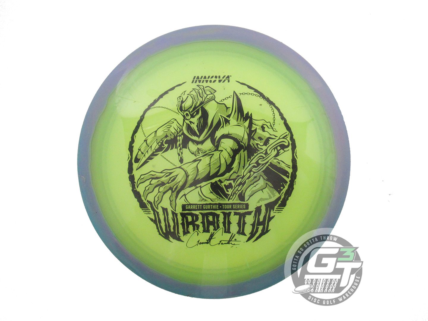 USED Innova [GURTHIE] Halo Champion Wraith 175g Lilac-Lime Distance Driver Disc