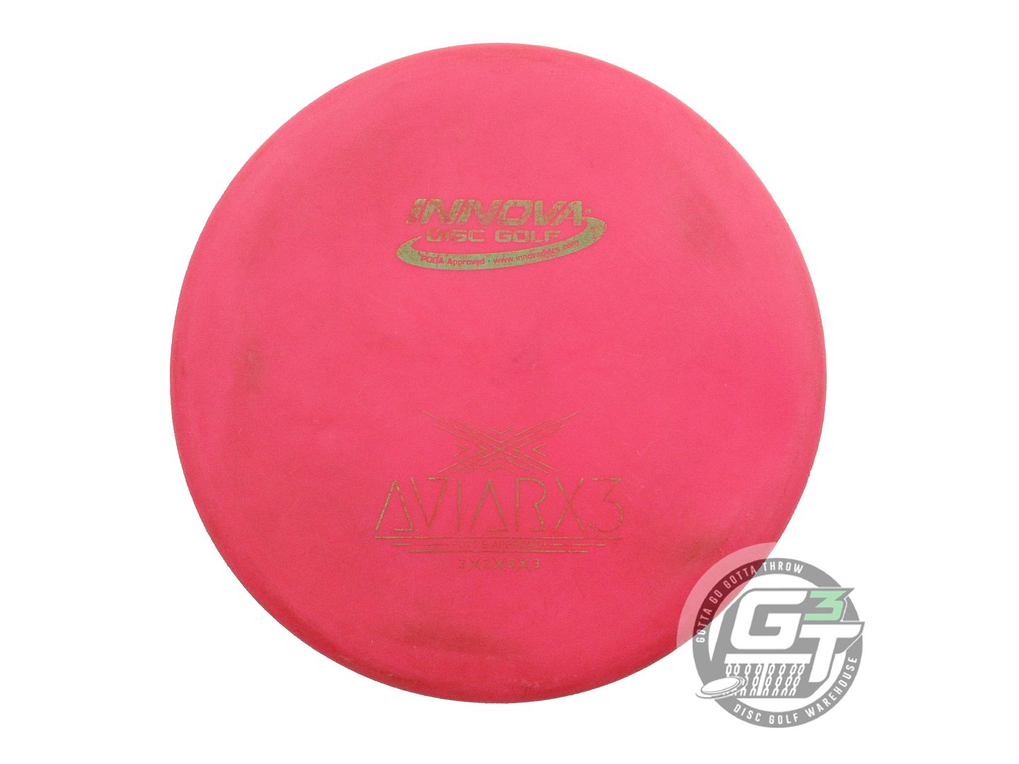 USED Innova DX AviarX3 170g Pink Green Foil Putter Golf Disc